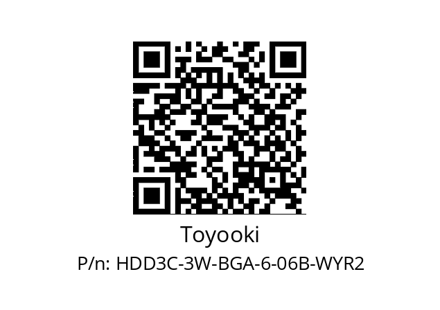   Toyooki HDD3C-3W-BGA-6-06B-WYR2