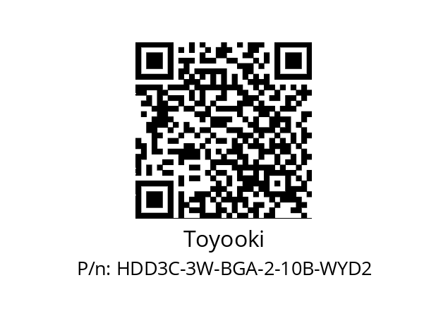   Toyooki HDD3C-3W-BGA-2-10B-WYD2