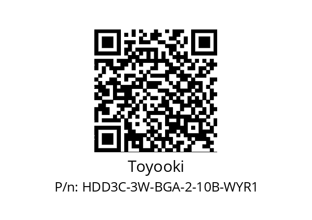   Toyooki HDD3C-3W-BGA-2-10B-WYR1