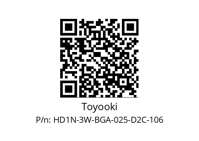   Toyooki HD1N-3W-BGA-025-D2C-106