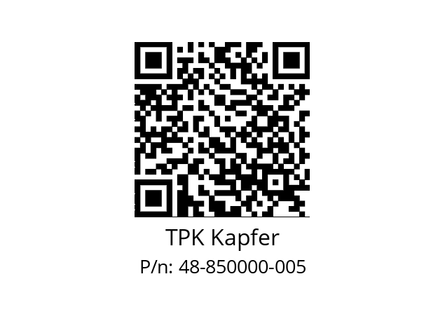   TPK Kapfer 48-850000-005