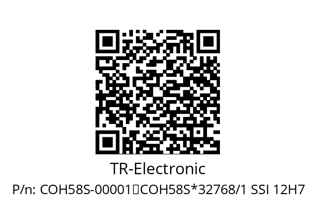   TR-Electronic COH58S-00001↵COH58S*32768/1 SSI 12H7