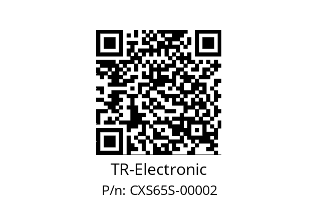   TR-Electronic CXS65S-00002