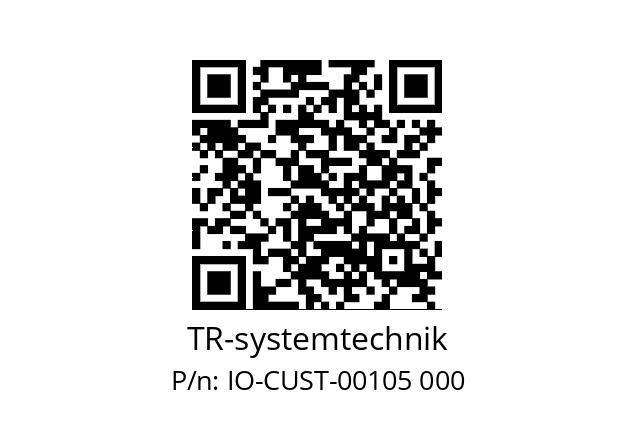   TR-systemtechnik IO-CUST-00105 000