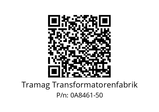   Tramag Transformatorenfabrik 0A8461-50