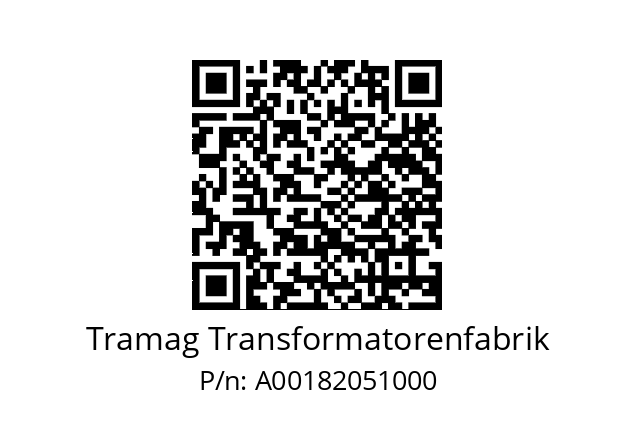   Tramag Transformatorenfabrik A00182051000