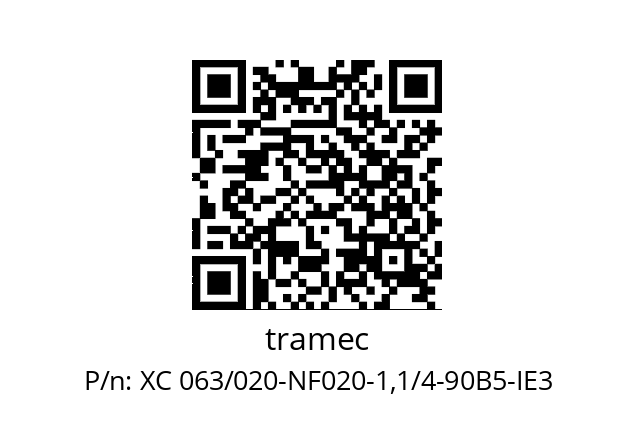   tramec XC 063/020-NF020-1,1/4-90B5-IE3