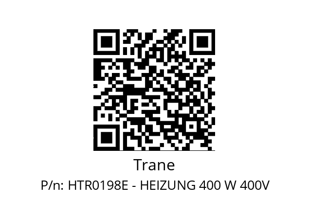   Trane HTR0198E - HEIZUNG 400 W 400V