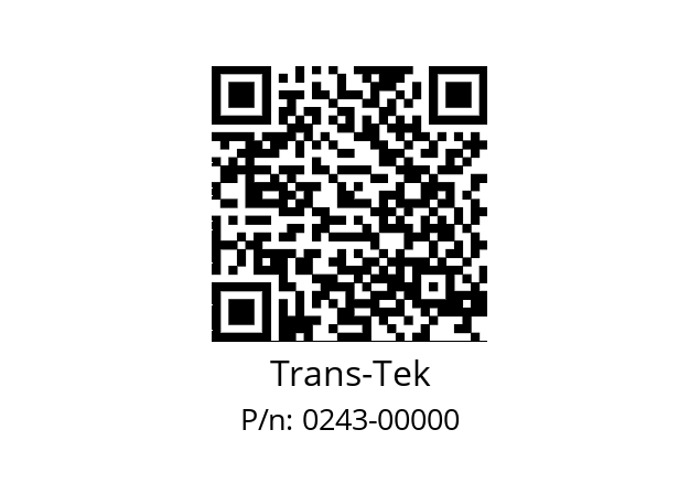   Trans-Tek 0243-00000