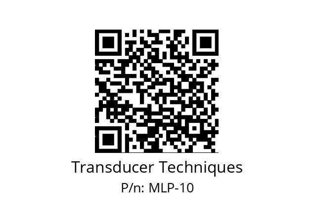   Transducer Techniques MLP-10