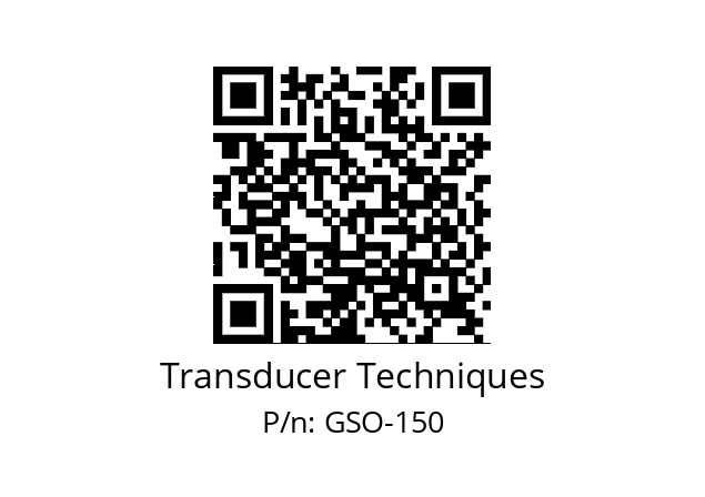   Transducer Techniques GSO-150