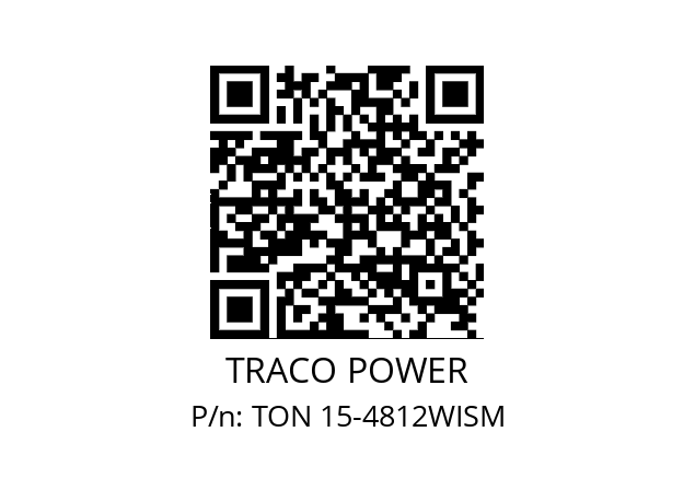   TRACO POWER TON 15-4812WISM