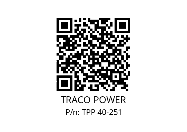   TRACO POWER TPP 40-251