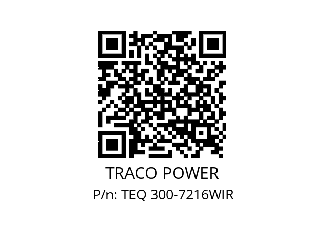   TRACO POWER TEQ 300-7216WIR