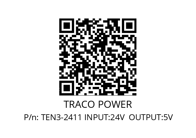   TRACO POWER TEN3-2411 INPUT:24V  OUTPUT:5V