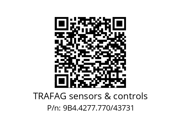   TRAFAG sensors & controls 9B4.4277.770/43731