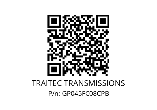   TRAITEC TRANSMISSIONS GP045FC08CPB