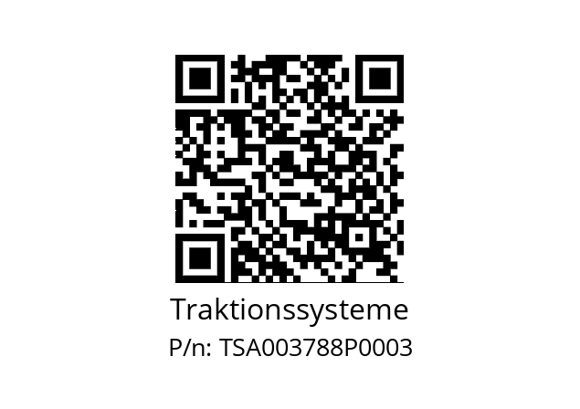   Traktionssysteme TSA003788P0003