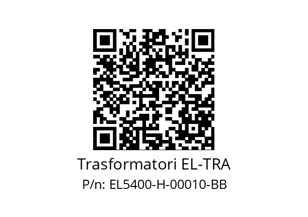   Trasformatori EL-TRA EL5400-H-00010-BB