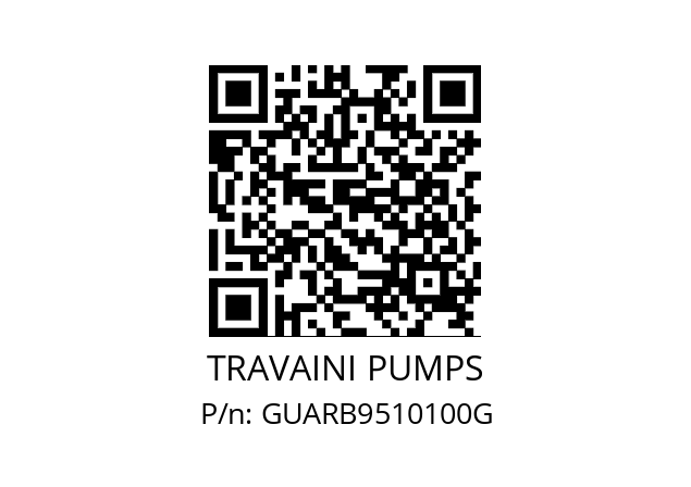   TRAVAINI PUMPS GUARB9510100G