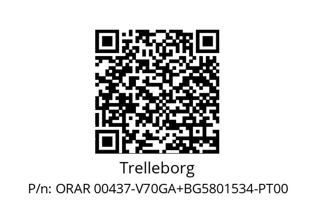   Trelleborg ORAR 00437-V70GA+BG5801534-PT00