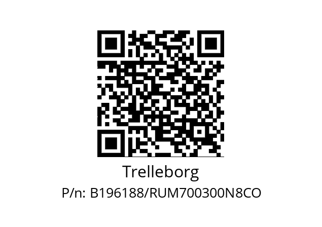   Trelleborg B196188/RUM700300N8CO