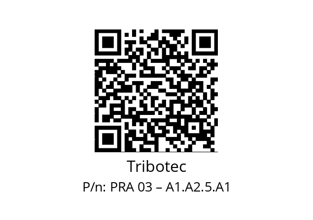   Tribotec PRA 03 – A1.A2.5.A1