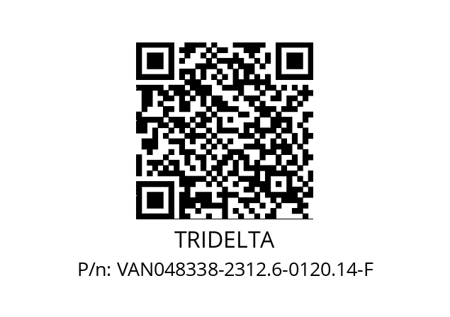   TRIDELTA VAN048338-2312.6-0120.14-F