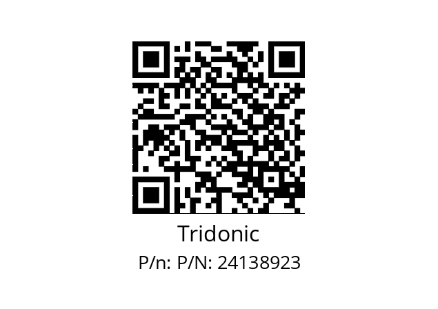   Tridonic P/N: 24138923