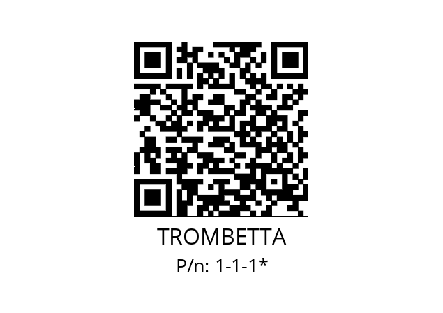   TROMBETTA 1-1-1*