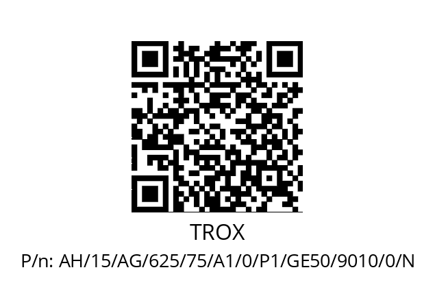   TROX AH/15/AG/625/75/A1/0/P1/GE50/9010/0/N