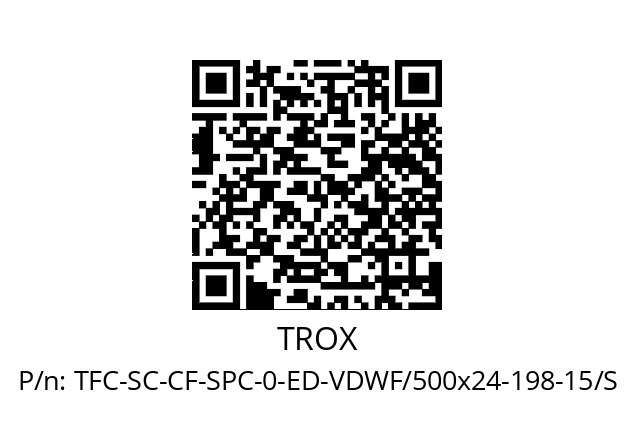   TROX TFC-SC-CF-SPC-0-ED-VDWF/500x24-198-15/S