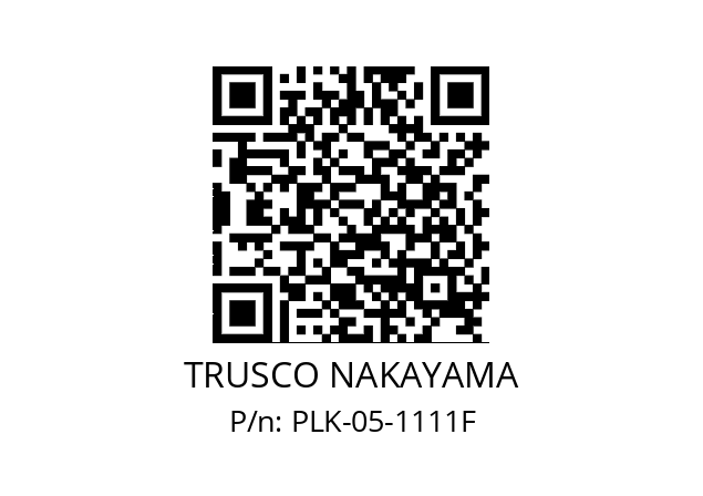   TRUSCO NAKAYAMA PLK-05-1111F