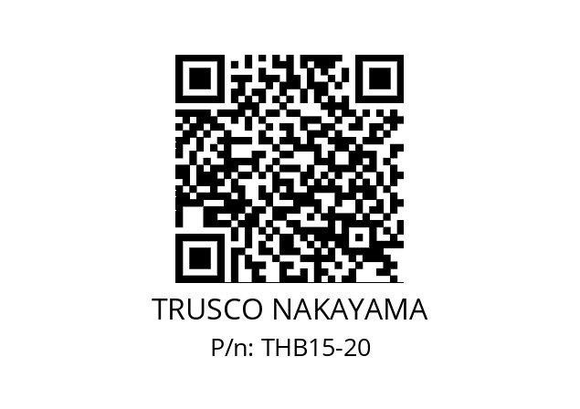   TRUSCO NAKAYAMA THB15-20