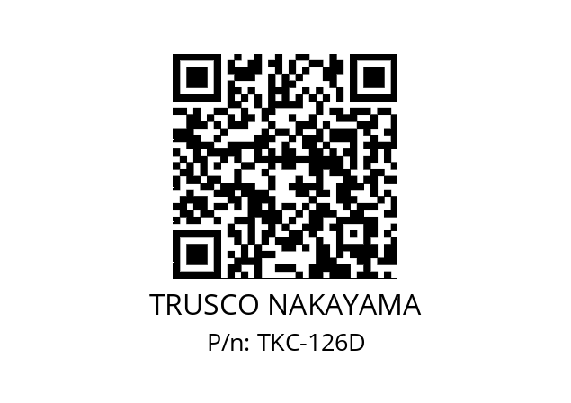   TRUSCO NAKAYAMA TKC-126D