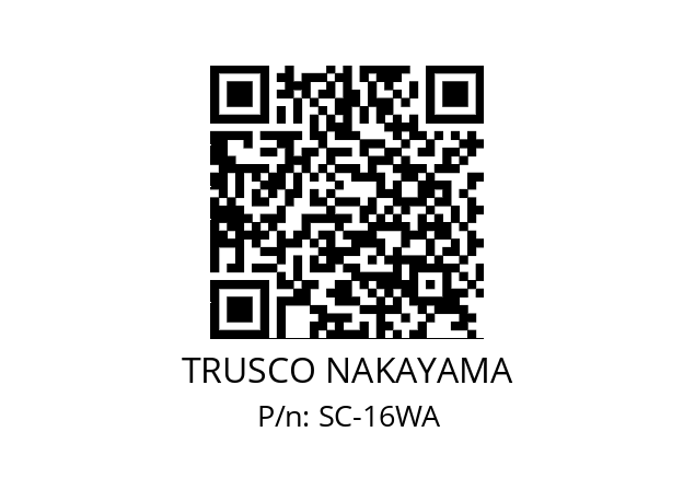   TRUSCO NAKAYAMA SC-16WA