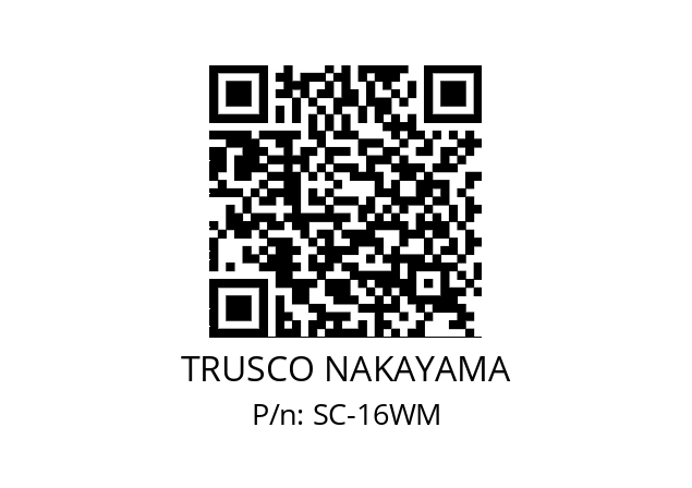   TRUSCO NAKAYAMA SC-16WM