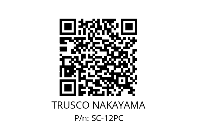   TRUSCO NAKAYAMA SC-12PC