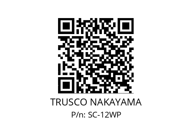   TRUSCO NAKAYAMA SC-12WP