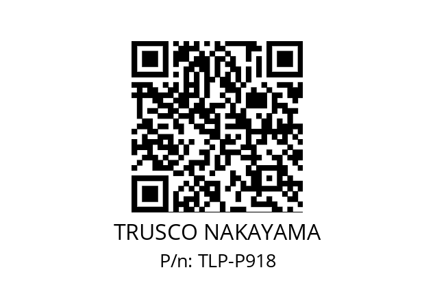   TRUSCO NAKAYAMA TLP-P918