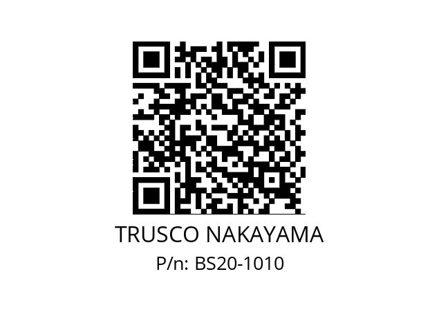   TRUSCO NAKAYAMA BS20-1010