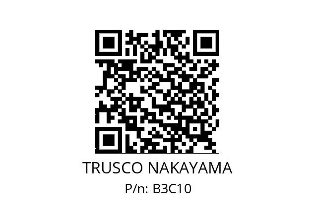   TRUSCO NAKAYAMA B3C10