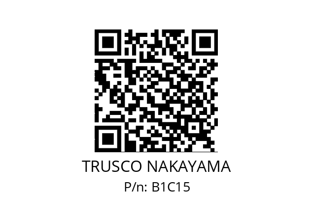   TRUSCO NAKAYAMA B1C15