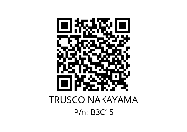   TRUSCO NAKAYAMA B3C15