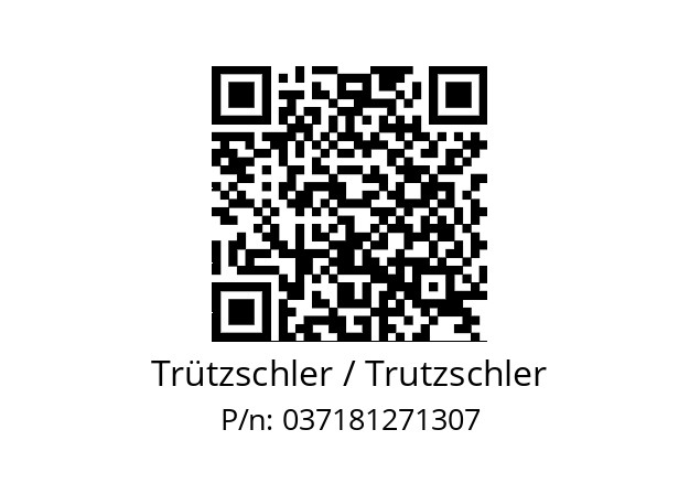   Trützschler / Trutzschler 037181271307