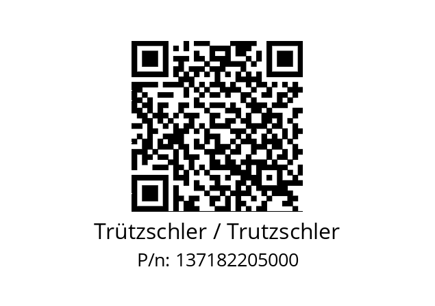   Trützschler / Trutzschler 137182205000