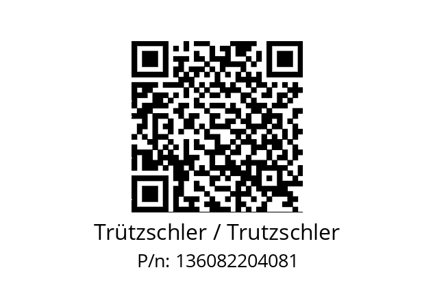   Trützschler / Trutzschler 136082204081