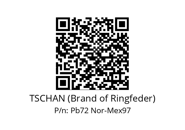   TSCHAN (Brand of Ringfeder) Pb72 Nor-Mex97