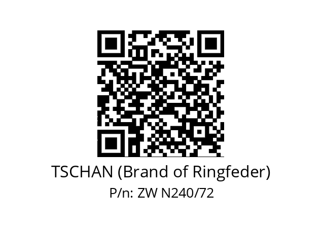   TSCHAN (Brand of Ringfeder) ZW N240/72