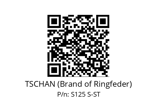   TSCHAN (Brand of Ringfeder) S125 S-ST